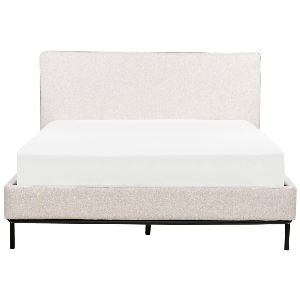 POLSTERBETT mit Lattenrost 140x200 cm Beige Corio - Creme, Textil (140/200cm) - Beliani