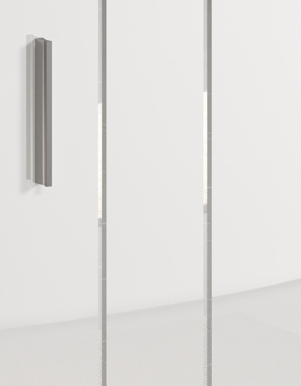 KOMMODE weiß Hochglanz 37 x 83 cm, Badschrank in modernem Design - Weiß Hochglanz/Silberfarben, Holzwerkstoff/Kunststoff (37/83/31cm) - Top.Furn