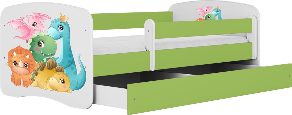 KINDERBETT Emily mit Schublade und Matratze, Grün 80x180 cm - Multicolor, Holzwerkstoff (180/80cm) - WFL GROUP