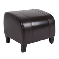 SITZHOCKER Braun - Braun, Leder (45/37/47cm) - MCW