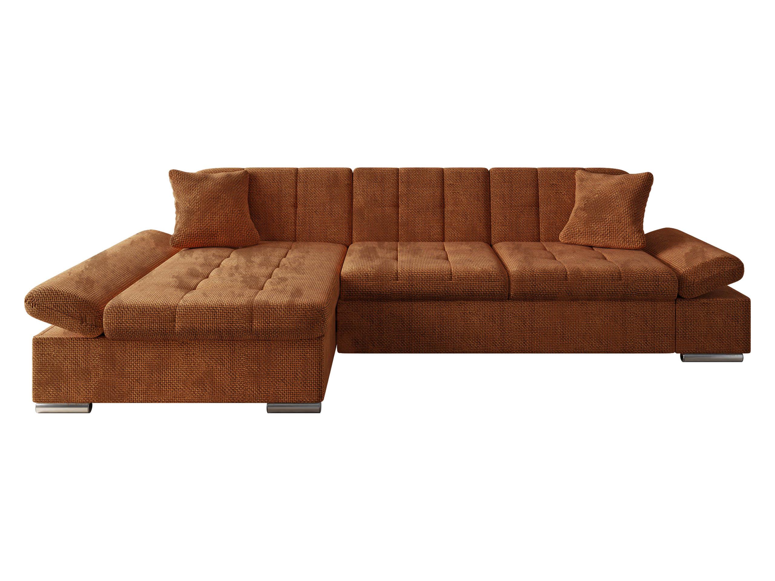 ECKSOFA Montana, Seite: Links - Dunkelorange, Holz/Textil (278/161cm) - MIRJAN24