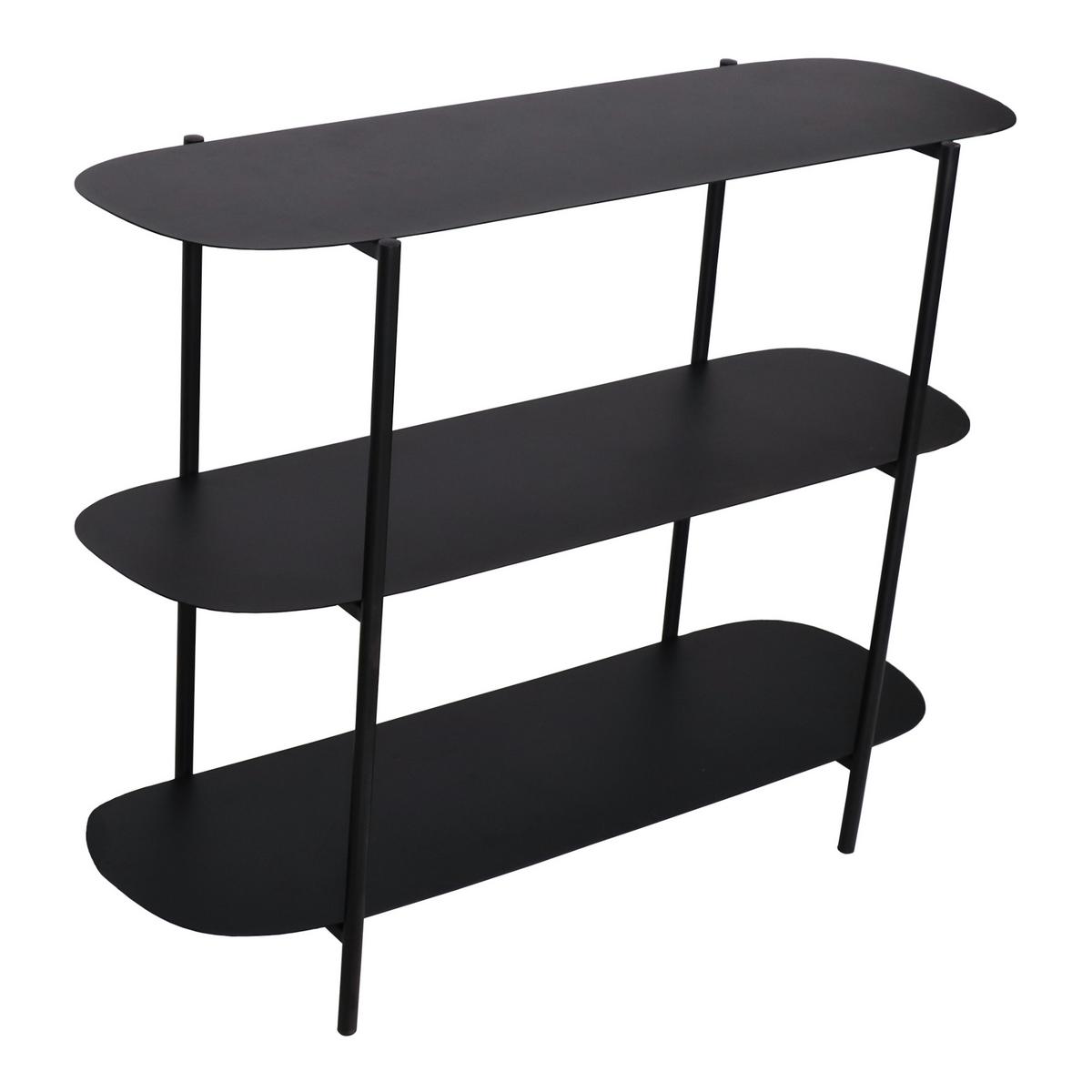 KONSOLENTISCH Enebakk - Schwarz, Metall (32/90/70cm) - [en.casa]
