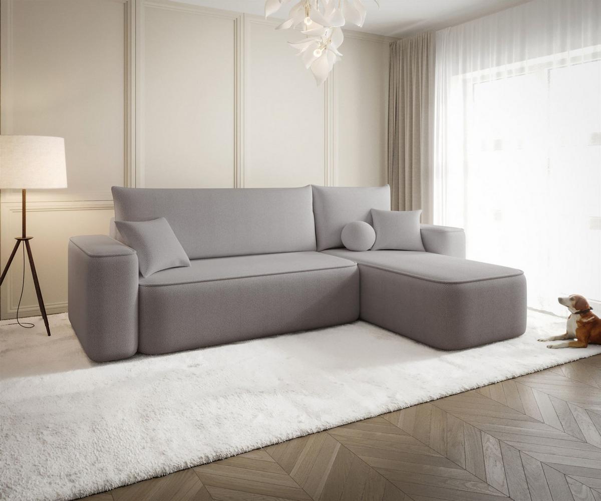 ECKSOFA Agepo In Curio - Grau, Holzwerkstoff/Textil (250/150cm) - Fun Möbel