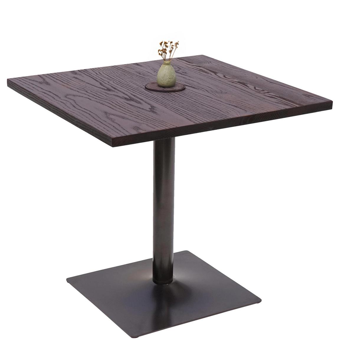 BISTROTISCH eckig Dunkelbraun - Dunkelbraun, Holz (80/80/75cm) - MCW