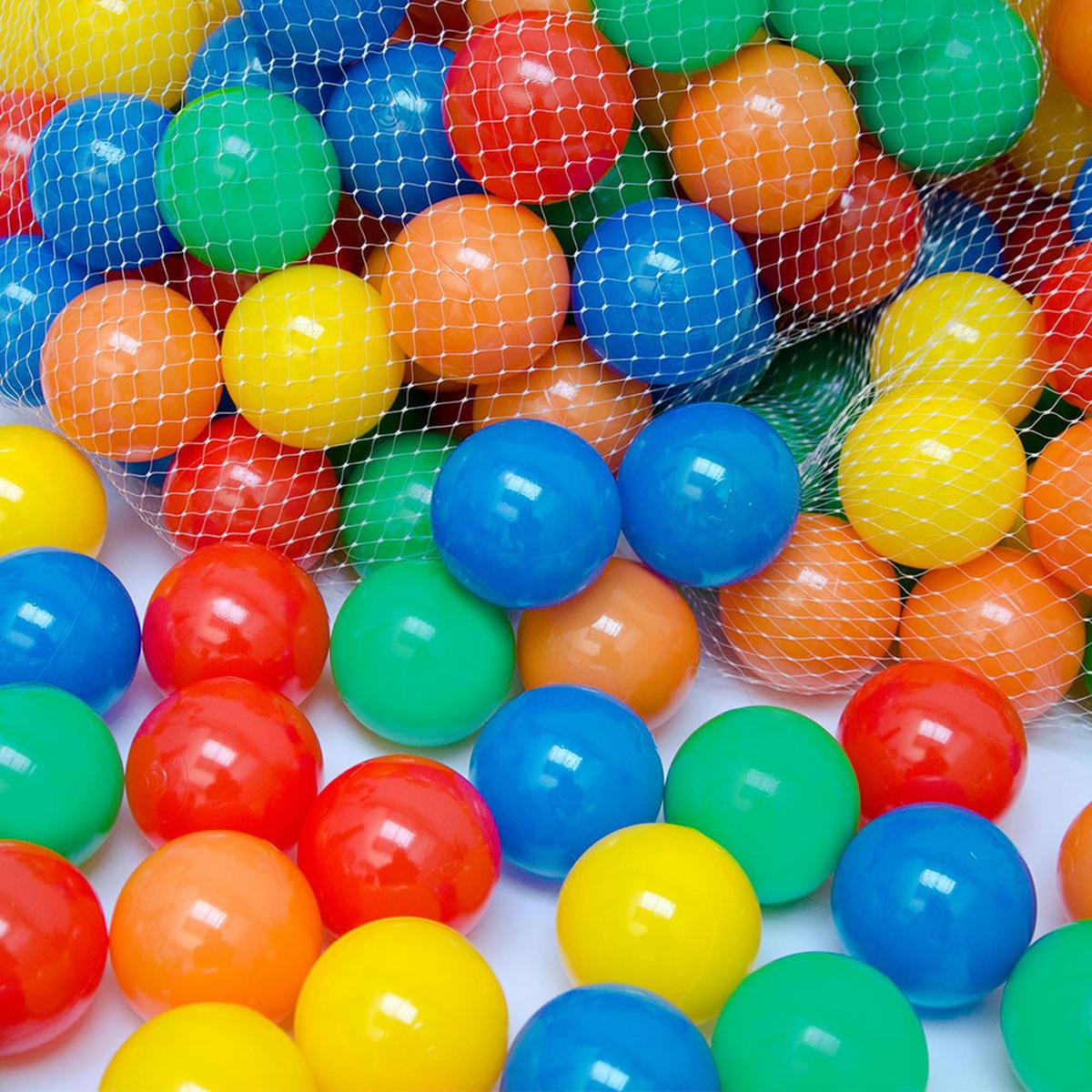 BÄLLEBAD-BÄLLE 100 Stück, bunt, 7 cm - Multicolor, Kunststoff (7/7/7cm) - Littletom