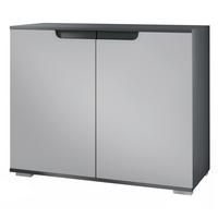 KOMMODE Sylt Hellgrau Seidenmatt - Greige, Holzwerkstoff (92.5/75.5/35cm) - Vladon