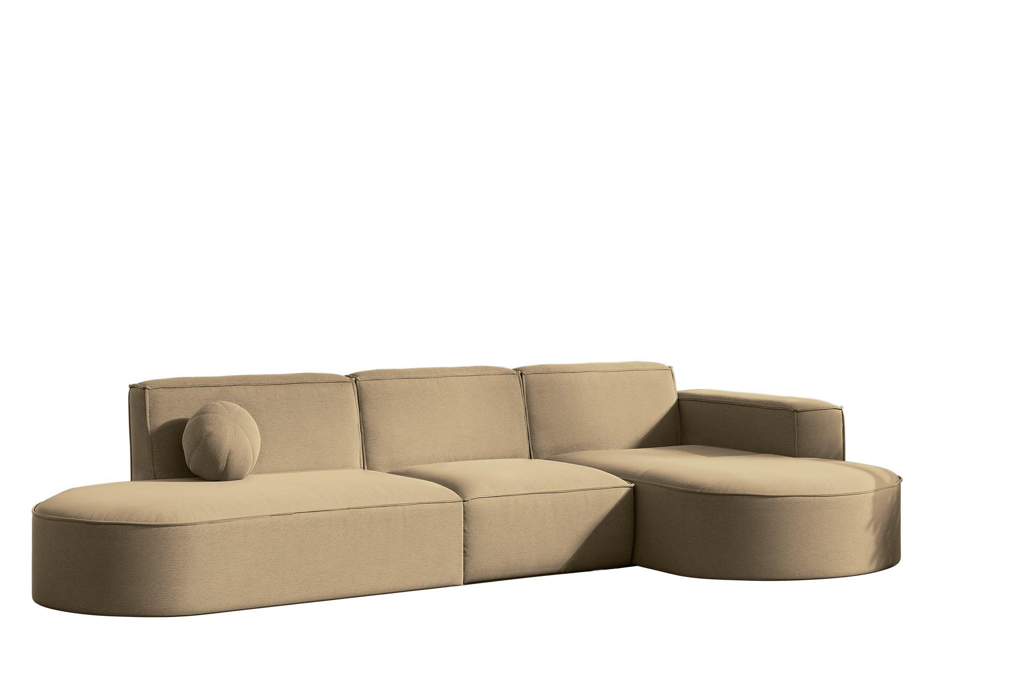 ECKSOFA Sunday - Beige, Holzwerkstoff (296/78/165cm) - Fun Möbel