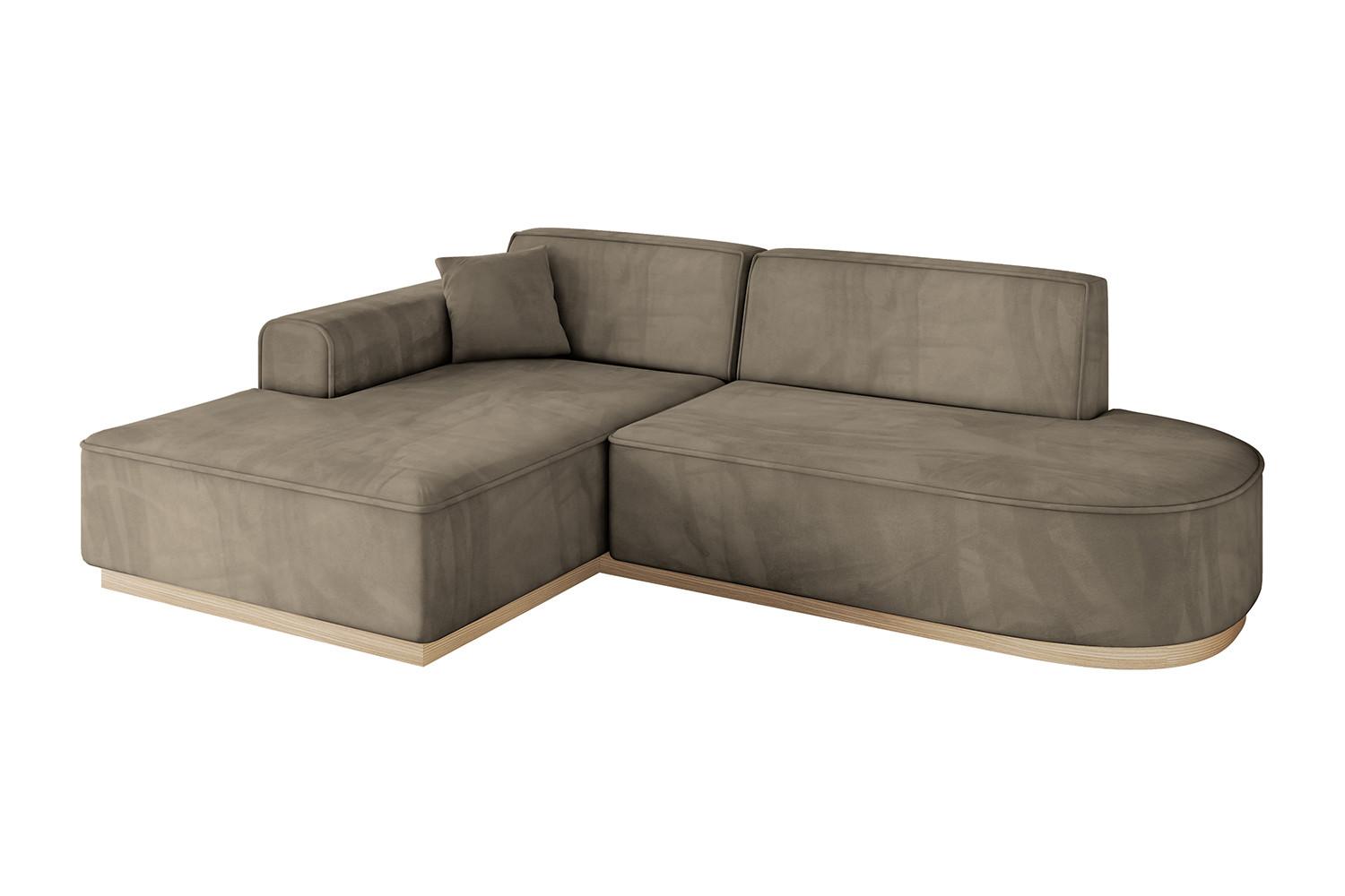 ECKSOFA Ottomane Links IREA-L1 - 234x171x83 cm Braun - Braun, Holzwerkstoff/Textil (234/171cm) - ALTDECOR