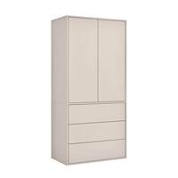 KLEIDERSCHRANK Robe - Beige, Holzwerkstoff (90/197/58cm) - Mokebo