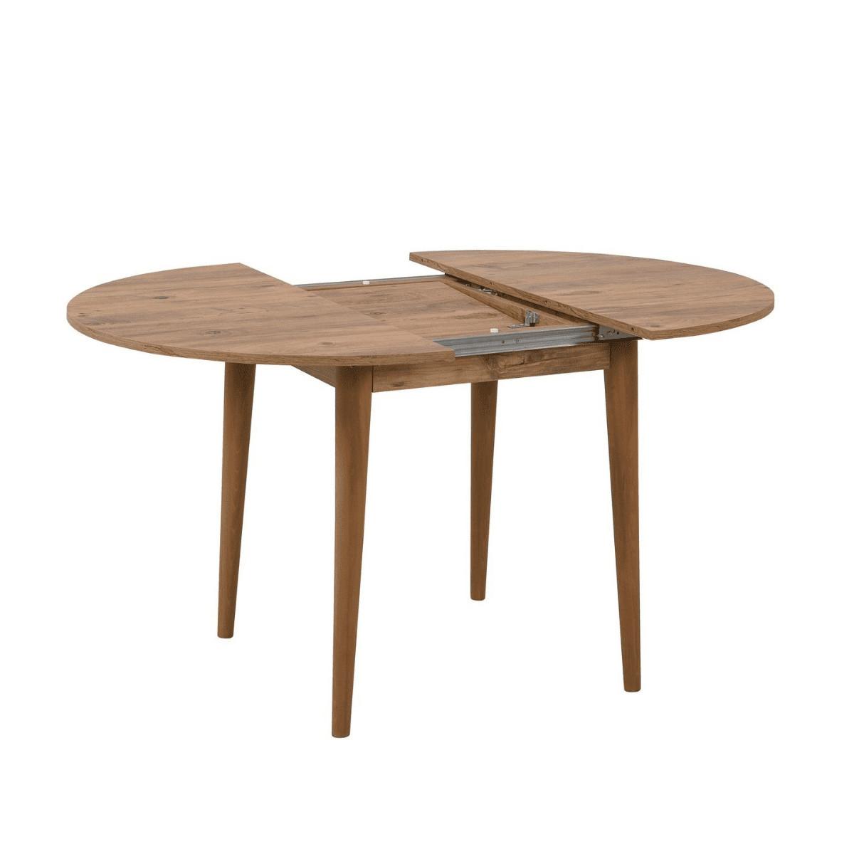 TISCH mit Massivholzbeinen - vina 100/100/75 cm - Kieferfarben, Holzwerkstoff (105/100/75cm) - Calicosy