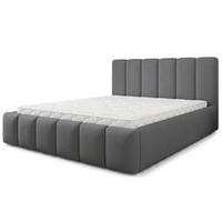 POLSTERBETT ATTORA SR 120x200 cm mit Bettkästen - Graphitfarben - Graphitfarben, Holz (120/200cm) - MASSENO