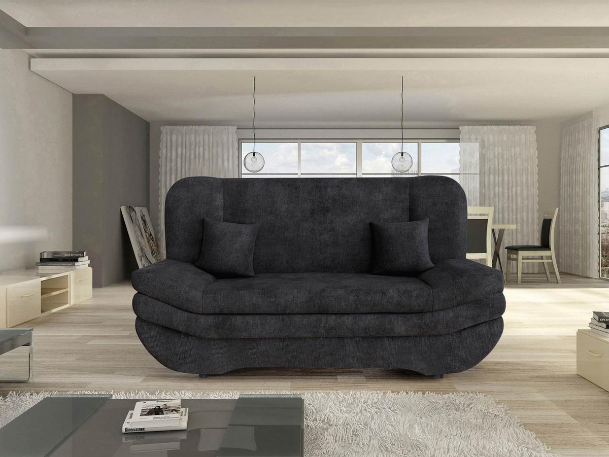 SCHLAFSOFA Weronika - Schwarz, Holz/Kunststoff (200/95/90cm) - MIRJAN24