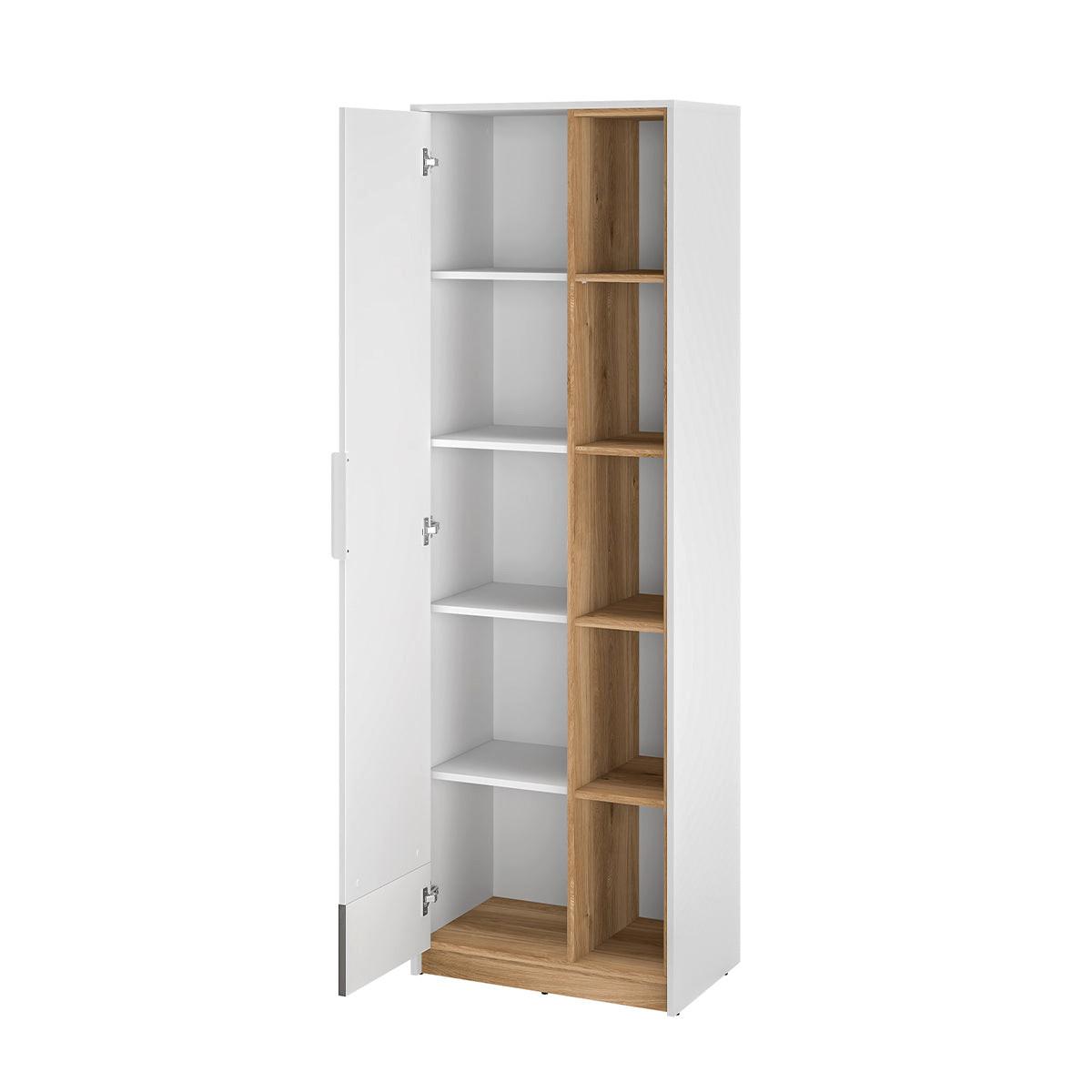 SCHRANK 1 Tür Ronan Weiß - Weiß, Holzwerkstoff (64/196/40cm) - Petits-meubles