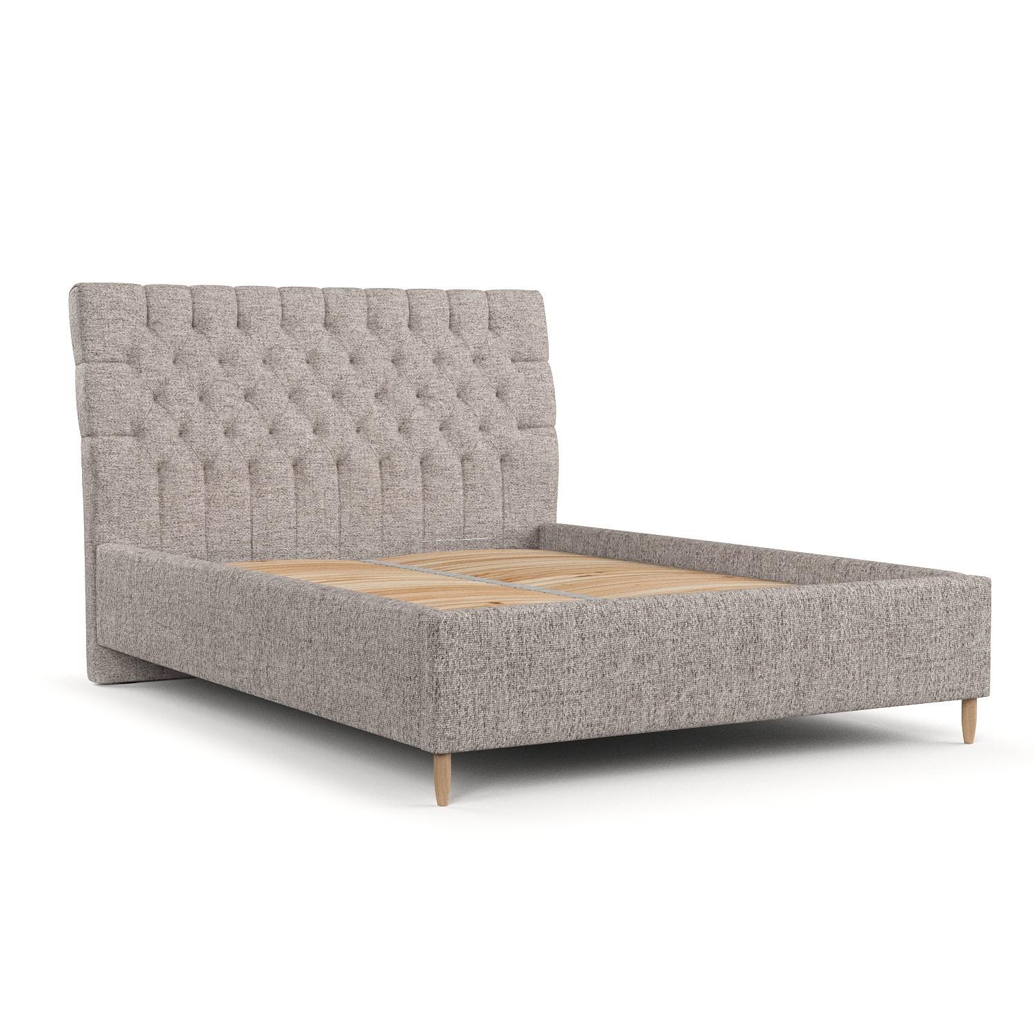POLSTERBETT Lira 140/200 cm Beige im Neve Stoff - Beige/Naturfarben, Holz/Holzwerkstoff (140/200cm) - AltaBeds