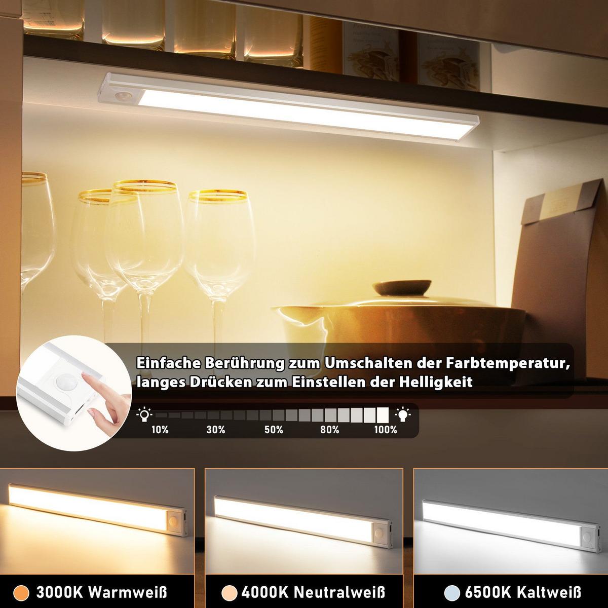 LED-UNTERBAULEUCHTE Bennett II 40/4/1cm - Silberfarben, Metall (40/4/1cm) - Nettlife