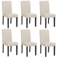 ESSZIMMERSTUHL Hochganz Reinweiß 6er-Set - Weiß Hochglanz/Weiß, Textil (43/90/56cm) - MCW