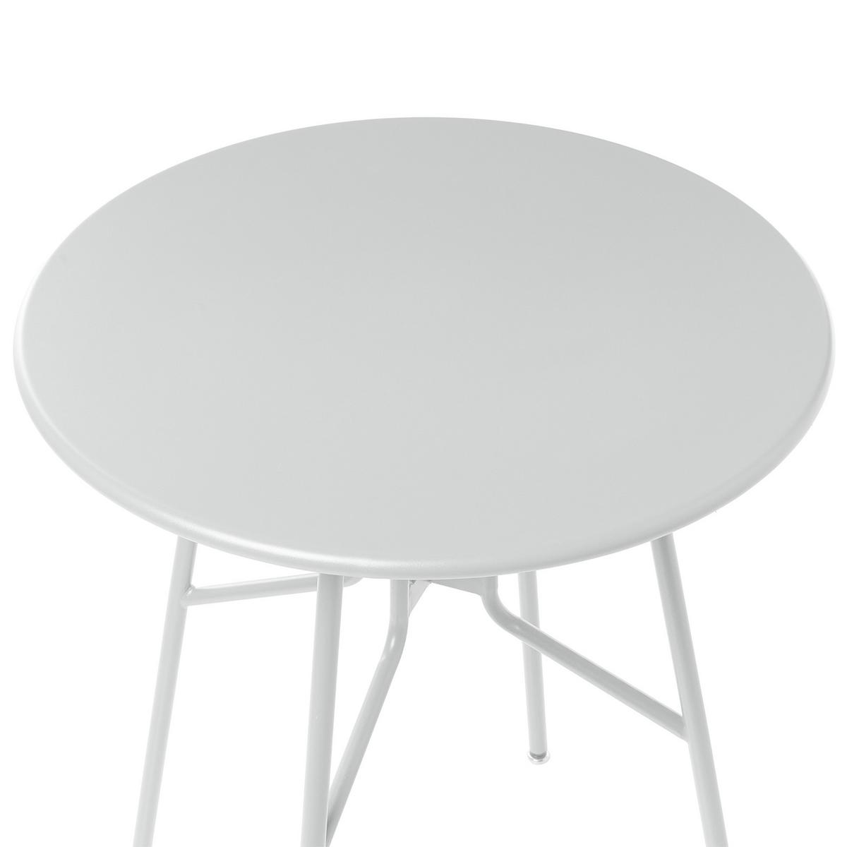 BISTROTISCH 64/64 cm Metall Grau Taltal - Grau, Metall (64/64/76cm) - Beliani