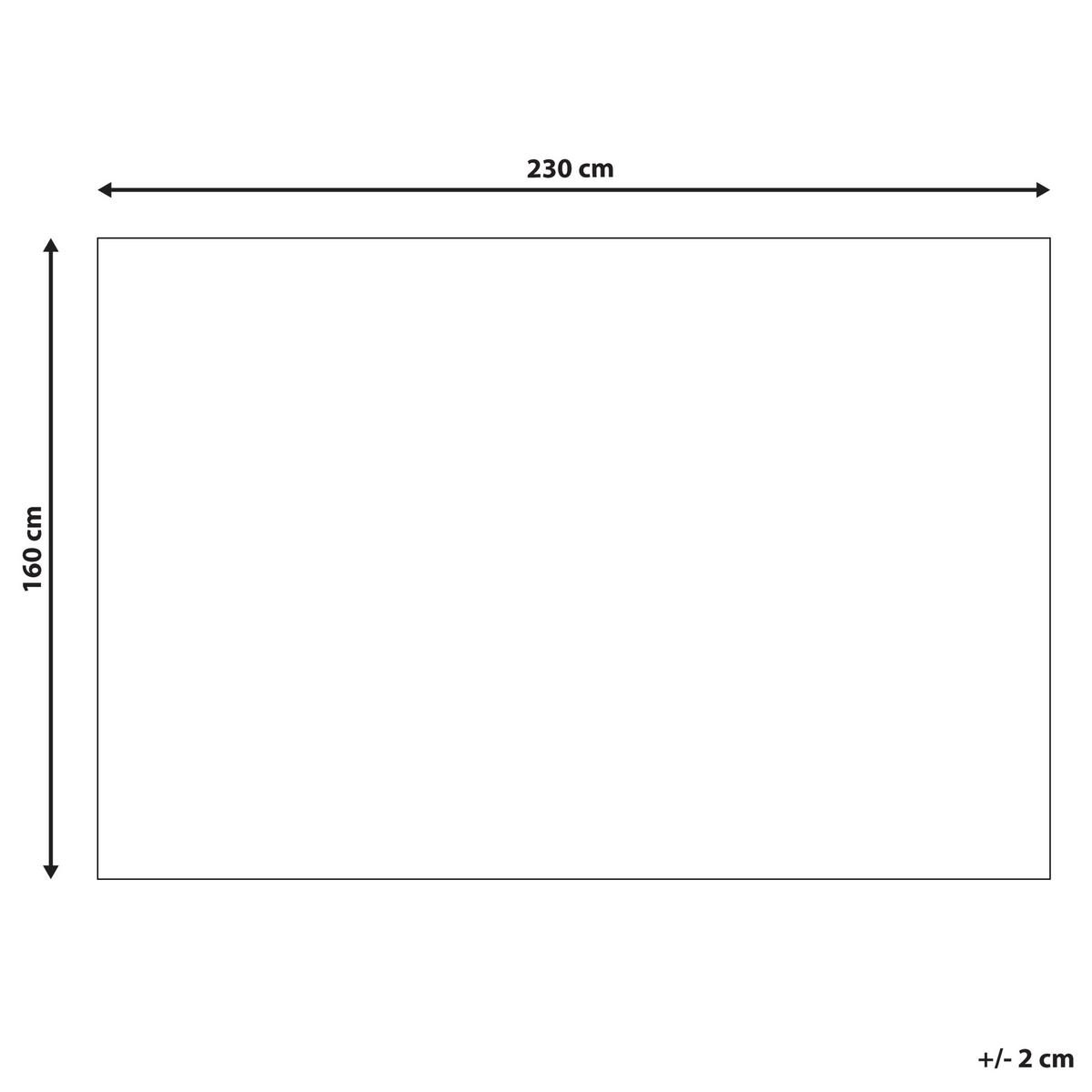 TEPPICH Hellgrau 160/230 cm Kawi - Hellgrau/Grau, Textil (160/230cm) - Beliani