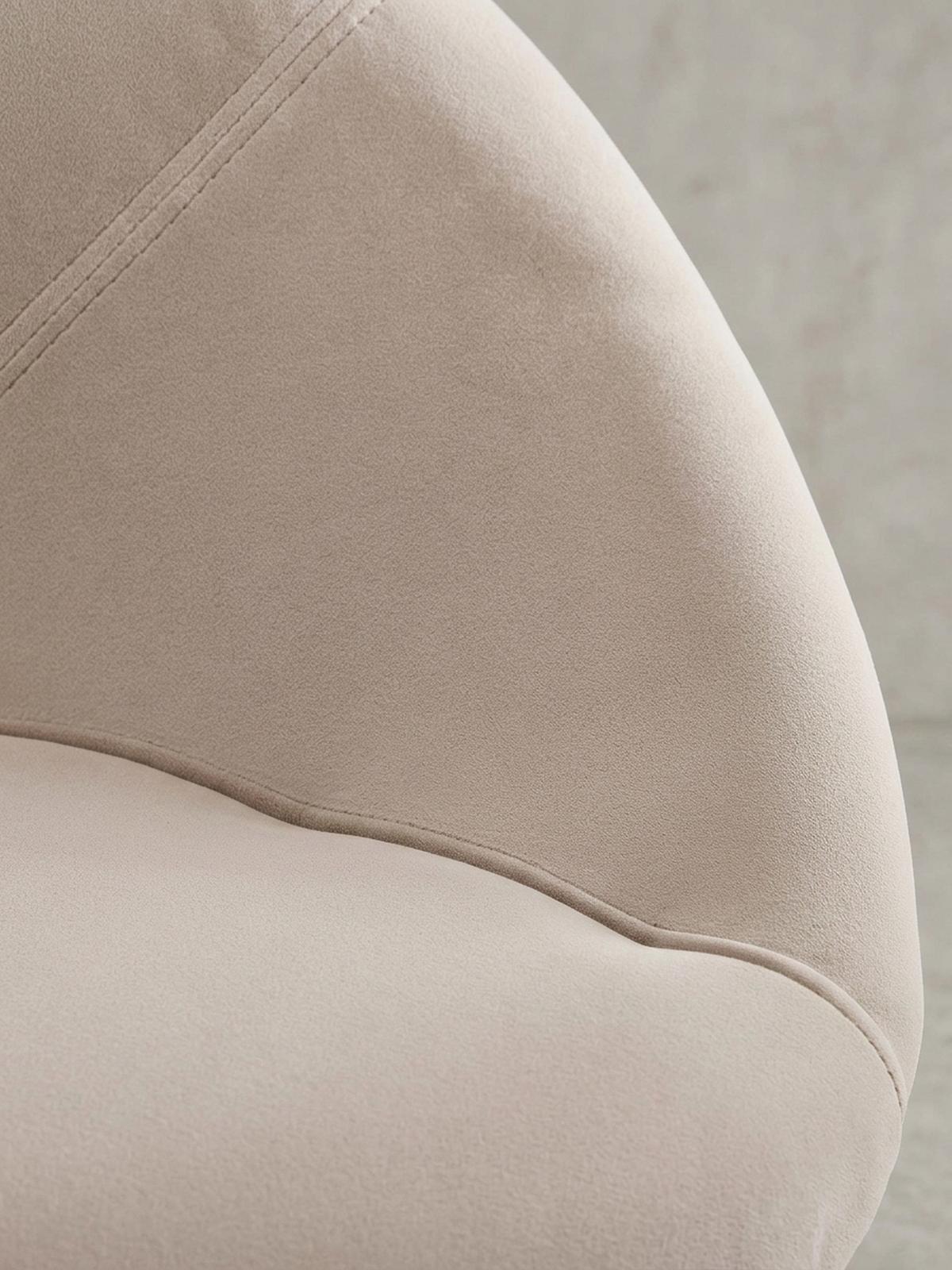 ESSZIMMERSTUHL Samtbezug mit Metallgestell Modern gepolstert, Beige - Beige/Goldfarben, Textil/Metall (60/83/57cm) - KADIMA DESIGN