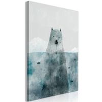 KUNSTDRUCK Blau 80/120 cm - Blau/Grau, Textil (80/120cm) - KUNSTLOFT