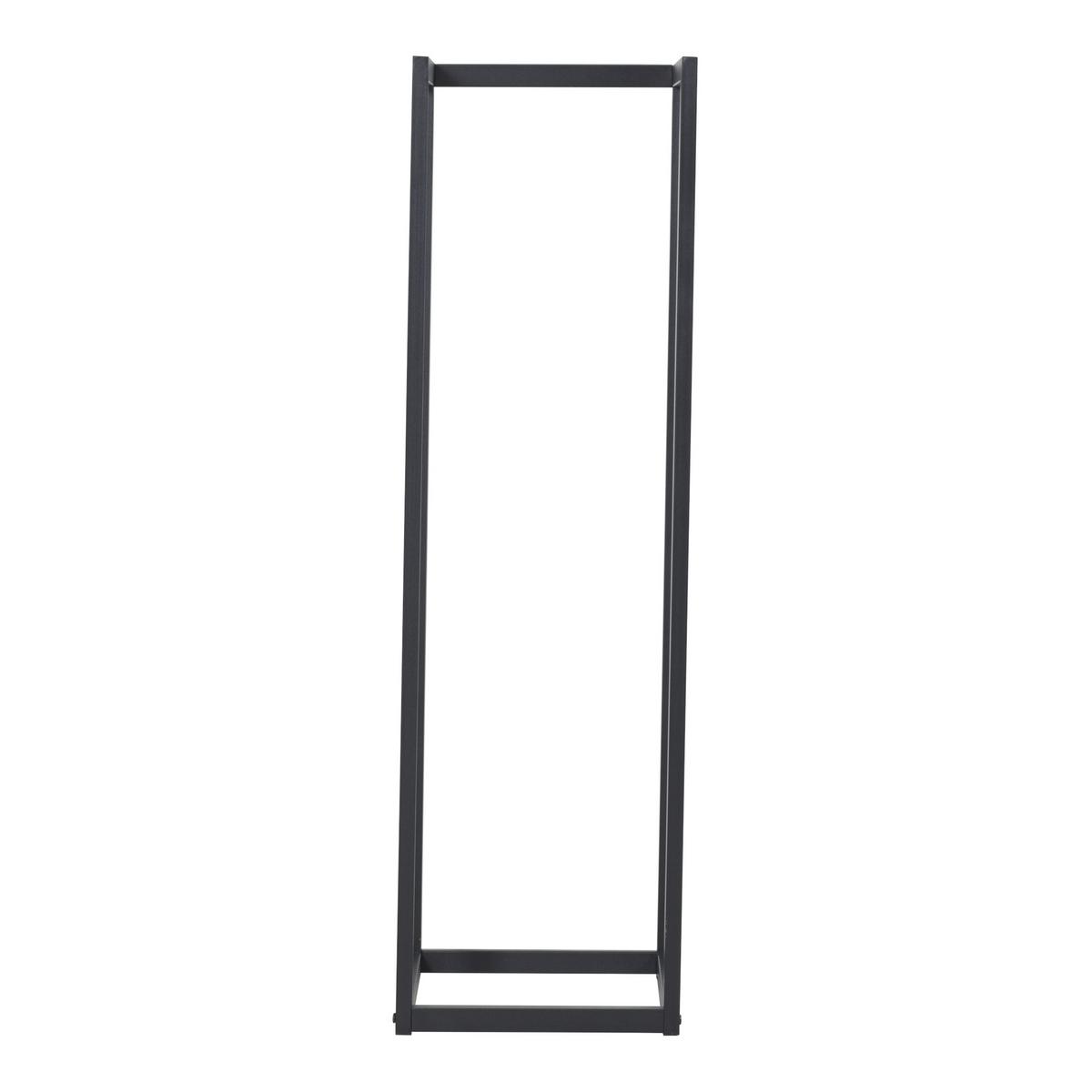 KAMINHOLZREGAL Tanum - Schwarz, Metall (35/120/35cm) - [en.casa]