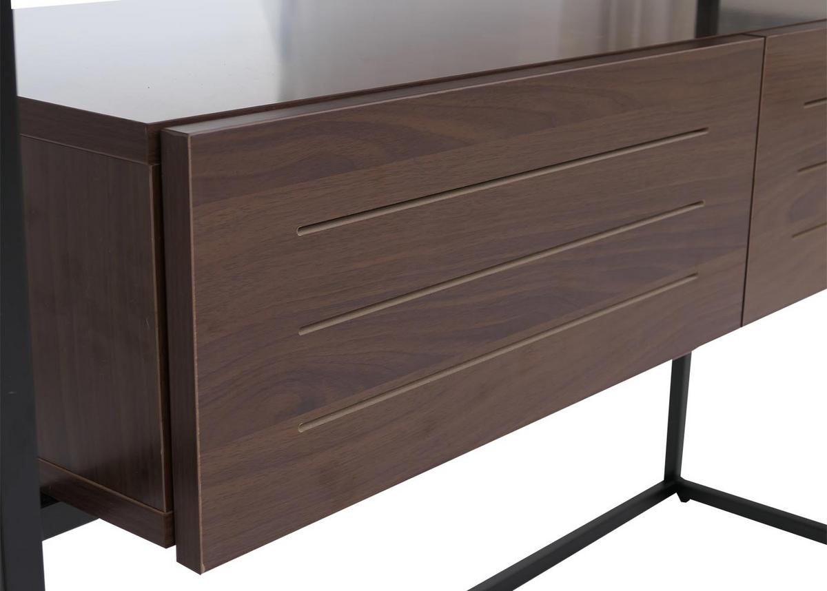 KONSOLENTISCH rechteck Walnuss Dekor - Walnussfarben, Holz (40/120/80cm) - MCW