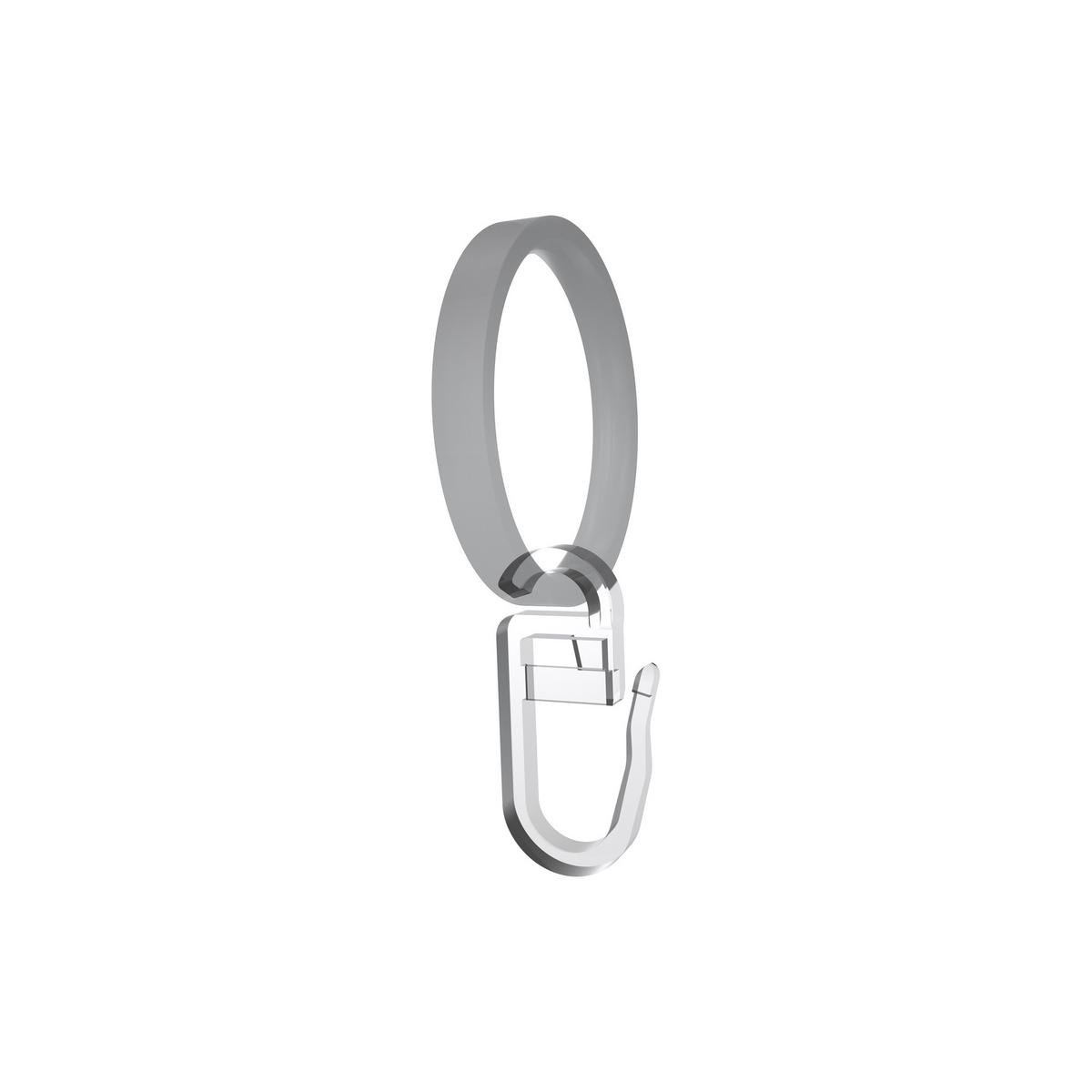 FALTENHAKEN / ÜBERKLIPSHAKEN MIT FALTENLEGEHAKEN Flachöse, Glasklar, Packung 10 Stück - Transparent, Kunststoff (1.2/2.9/1cm) - INTERDECO