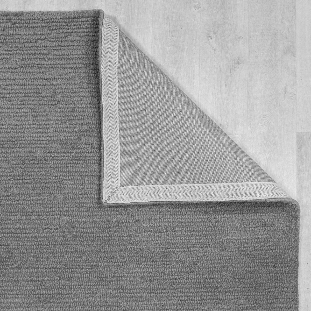 WOLLTEPPICH ALNE, einfarbig, Grau, 120 x 170 cm - Grau, Textil (170/120cm) - KADIMA DESIGN