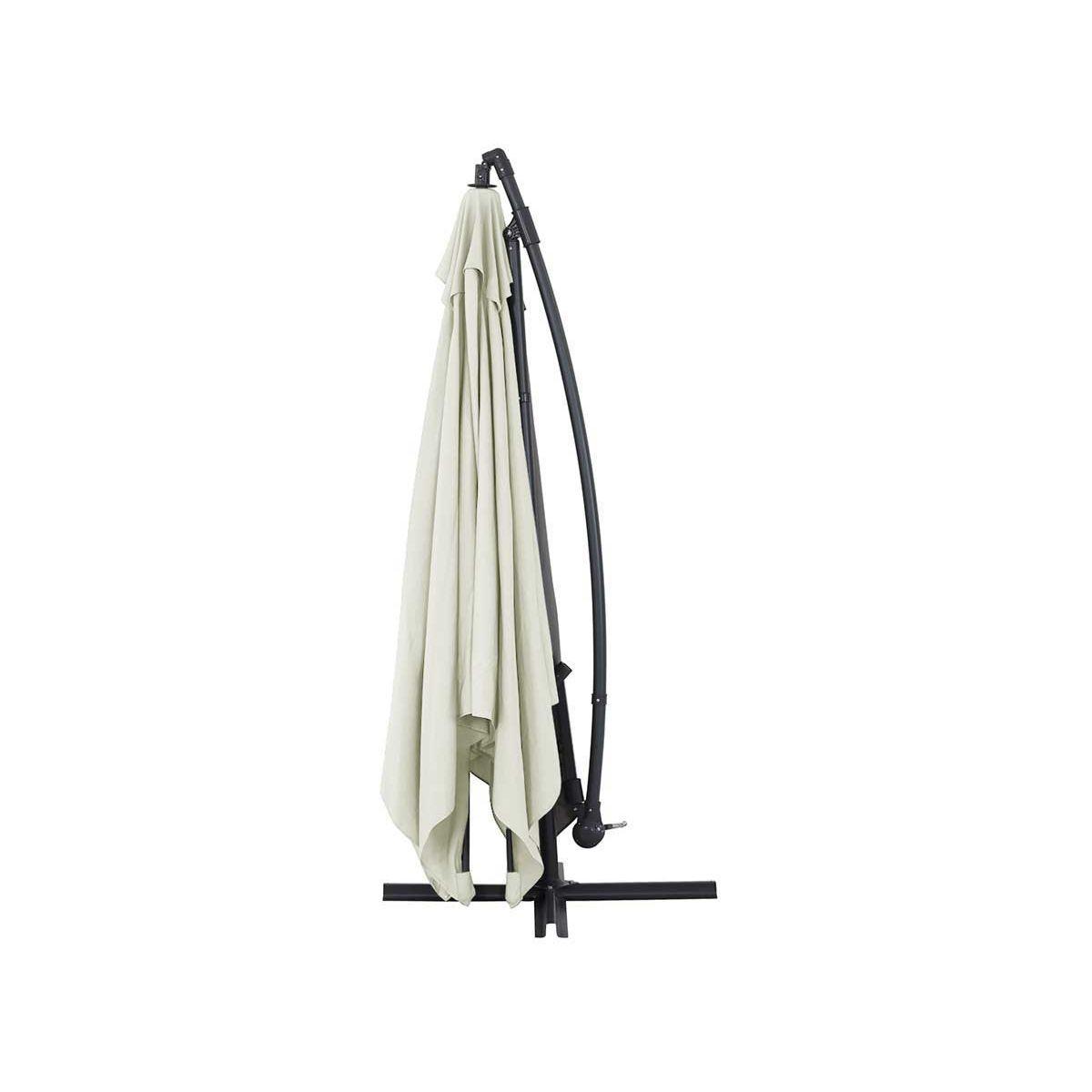 SONNENSCHIRM ilios 3 Ekru - Beige, Metall (300/300cm) - Habitat Garten
