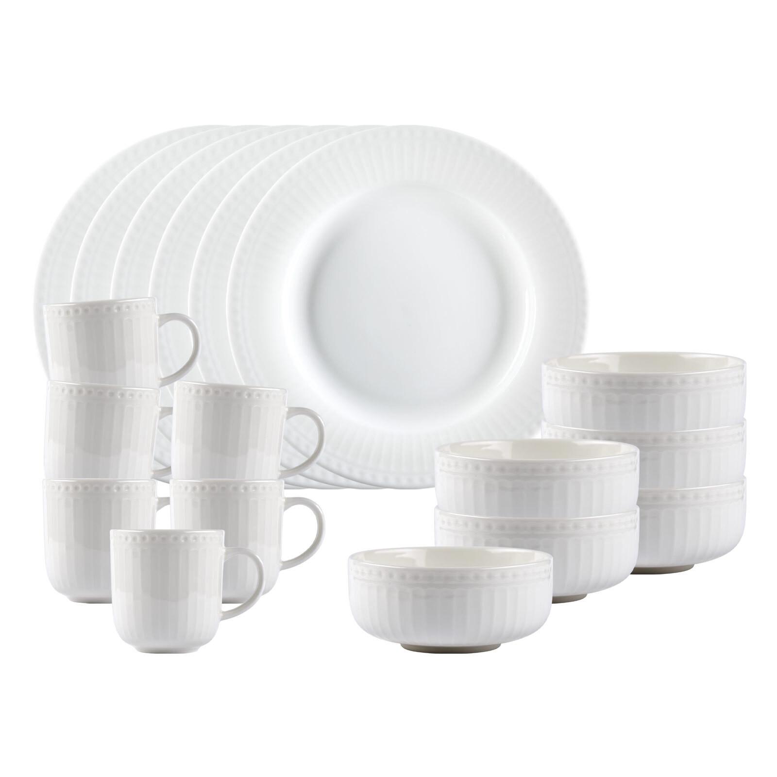 FRÜHSTÜCKS-SET Sofia weiß 18-tlg. - Weiß, Keramik (2/2/2cm) - Ritzenhoff Breker