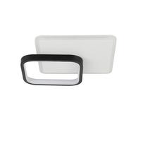 LED-DECKENLEUCHTE Archie 25/25/5 cm - Schwarz/Weiß, Metall (25/25/6cm) - Nettlife