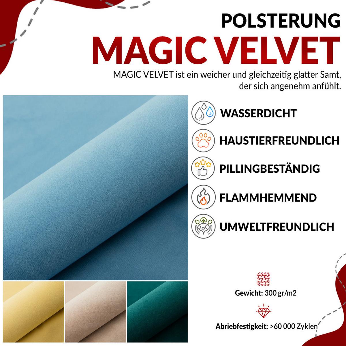 BOXSPRINGBETT JUNIOR GOLD 3 90/200 Violett - linke Seite - Violett, Holz/Textil (90/200cm) - MKS