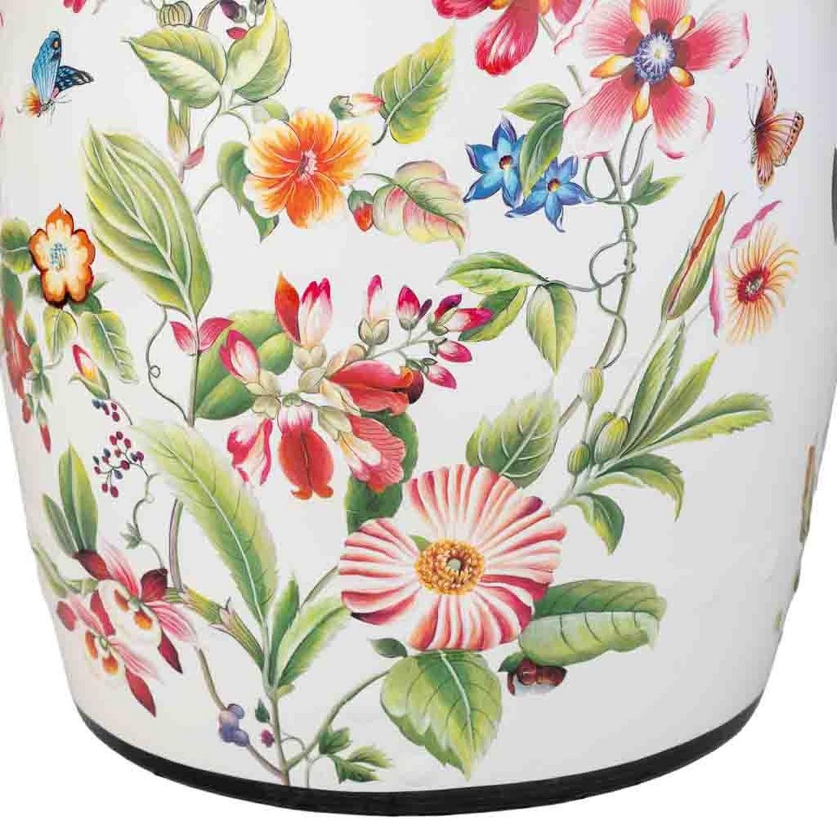 HOCKER, 33x45cm - Weiß, Keramik (33/44.5/33cm) - Wanderlust