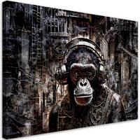 KUNSTDRUCK Grau 100/70 cm - Grau, Textil (100/70cm) - KUNSTLOFT