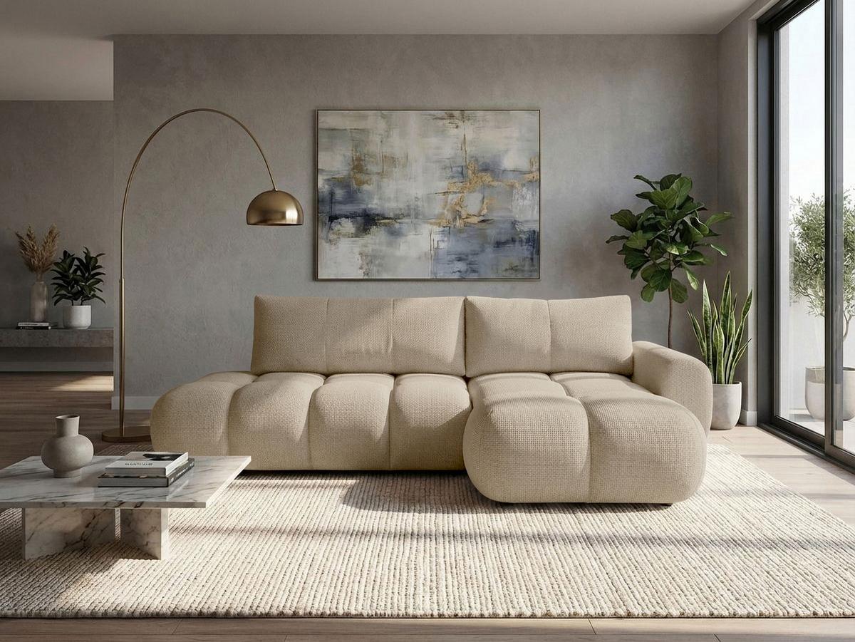 ECKSOFA Mitto O, Seite: Rechts - Hellbraun/Schwarz, Holz/Kunststoff (285/172cm) - MIRJAN24