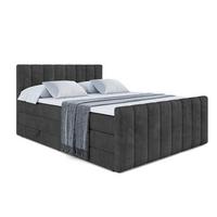 BOXSPRINGBETT OTTA-Z KING - 140x200 - H3/H4 - Schwarz - Schwarz, Holzwerkstoff (140/200cm) - ALTDECOR