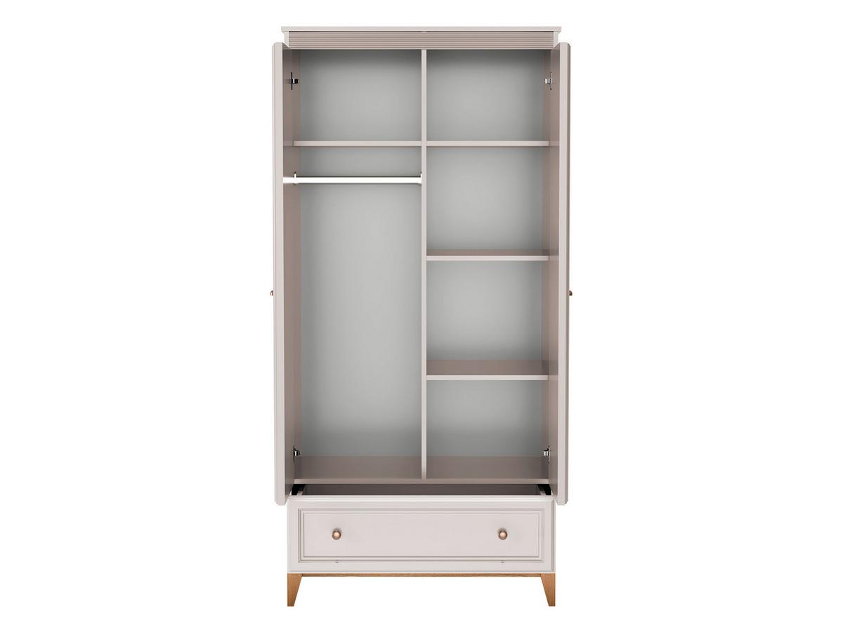 DREHTÜRENSCHRANK Windsor W-10 - Kaschmir/Eichefarben, Holz/Holzwerkstoff (92/193/55cm) - MIRJAN24