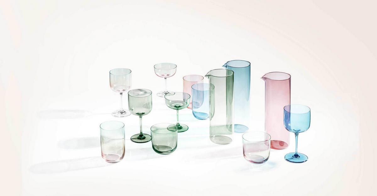 WASSERGLÄSER Like Glass Pearl 280 ml 2er Set - Multicolor, Glas (0.28L) - like.Villeroy & Boch
