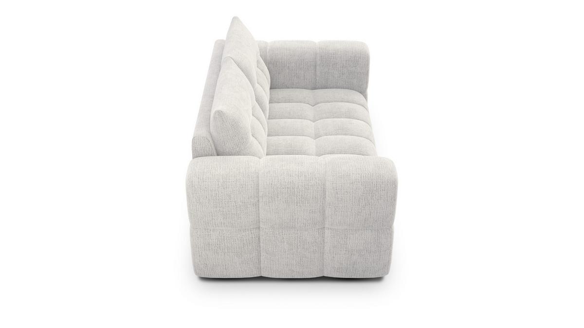 SOFA CLOUDI 2-Sitzer, creme - Creme/Schwarz, Holz/Textil (181/89/104cm) - Wozimo