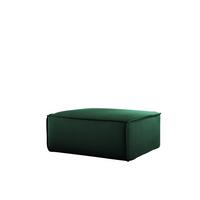 POLSTERHOCKER Celes Premium Opera Velvet - Grün, Holzwerkstoff/Textil (105/40/105cm) - Fun Möbel