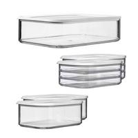 AUFSCHNITTDOSEN Modula transparent 5er Set - Transparent, Kunststoff (2/2/2cm) - Mepal