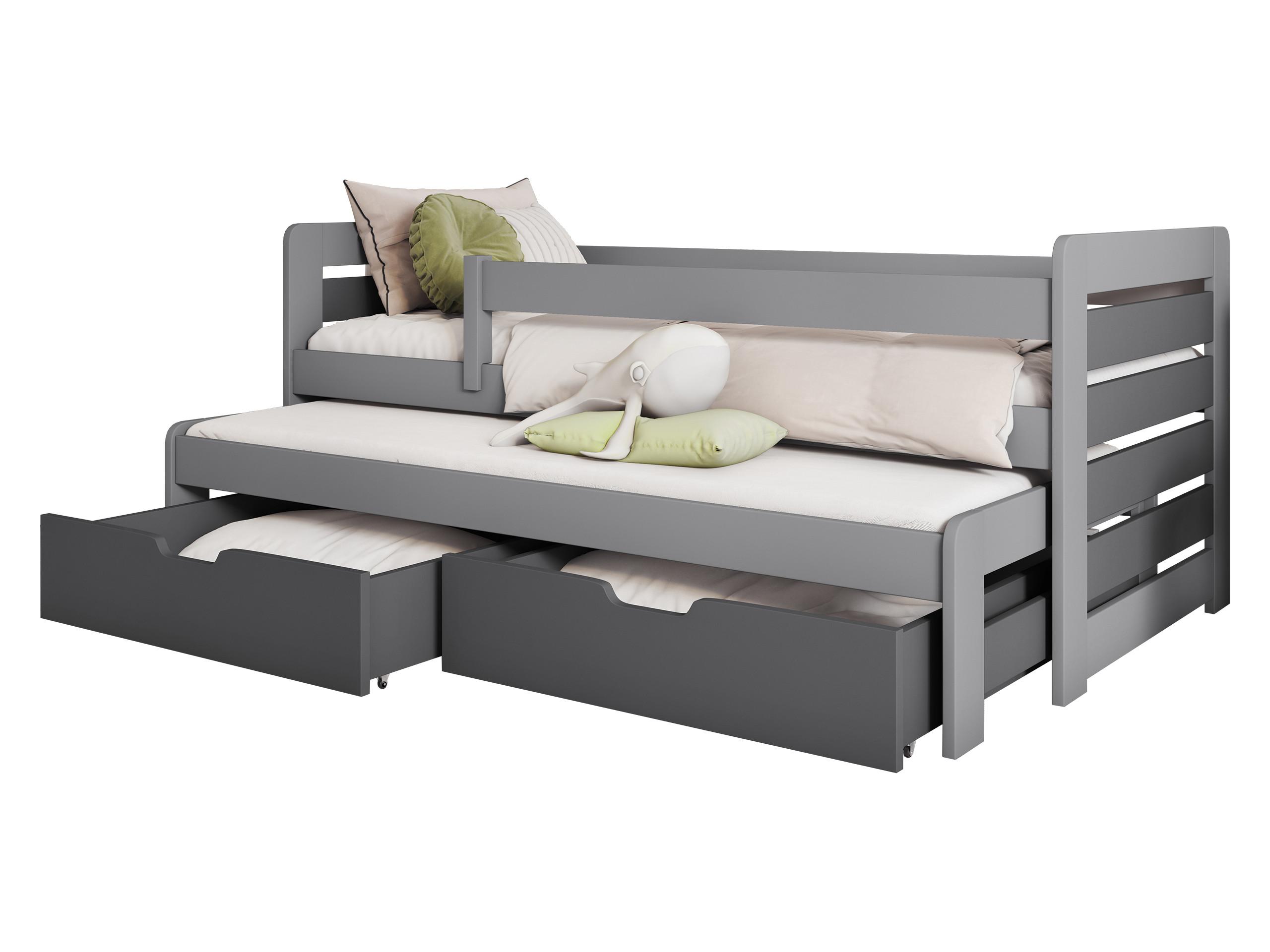 JUGENDBETT Tomas II - Grau, Holz (90/200cm) - MIRJAN24