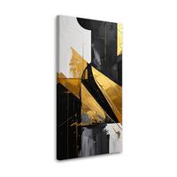 LEINWANDBILD 3D und geometrisch 60x120cm - Goldfarben, Textil (60/120cm) - Feeby