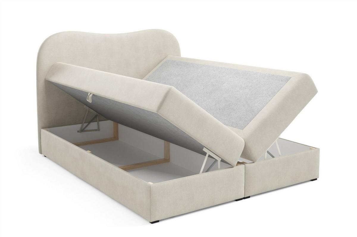 BOXBETT Darlin - Rosa, Holzwerkstoff/Textil (180/200cm) - Fun Möbel