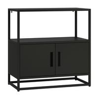 AKTENSCHRANK Hailuoto - Schwarz, Metall (80/82/40cm) - [en.casa]
