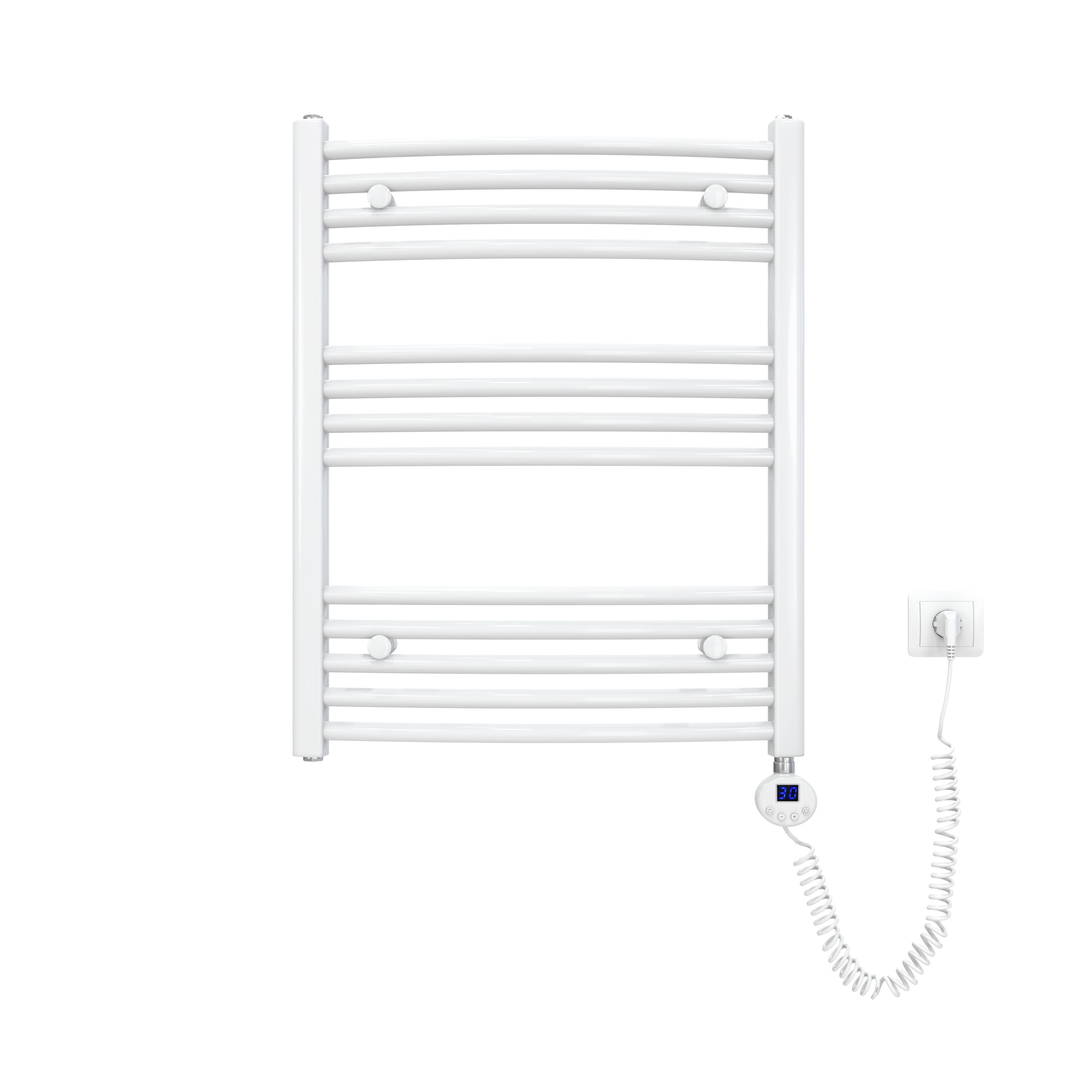 HEIZKÖRPER elektrisch gebogen Weiß 75/60/5,6 cm - Weiß, Metall (60/75/5.6cm) - EMKE