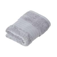 HANDTUCH Supima Select grau - Grau, Textil (50/90cm) - Homescapes