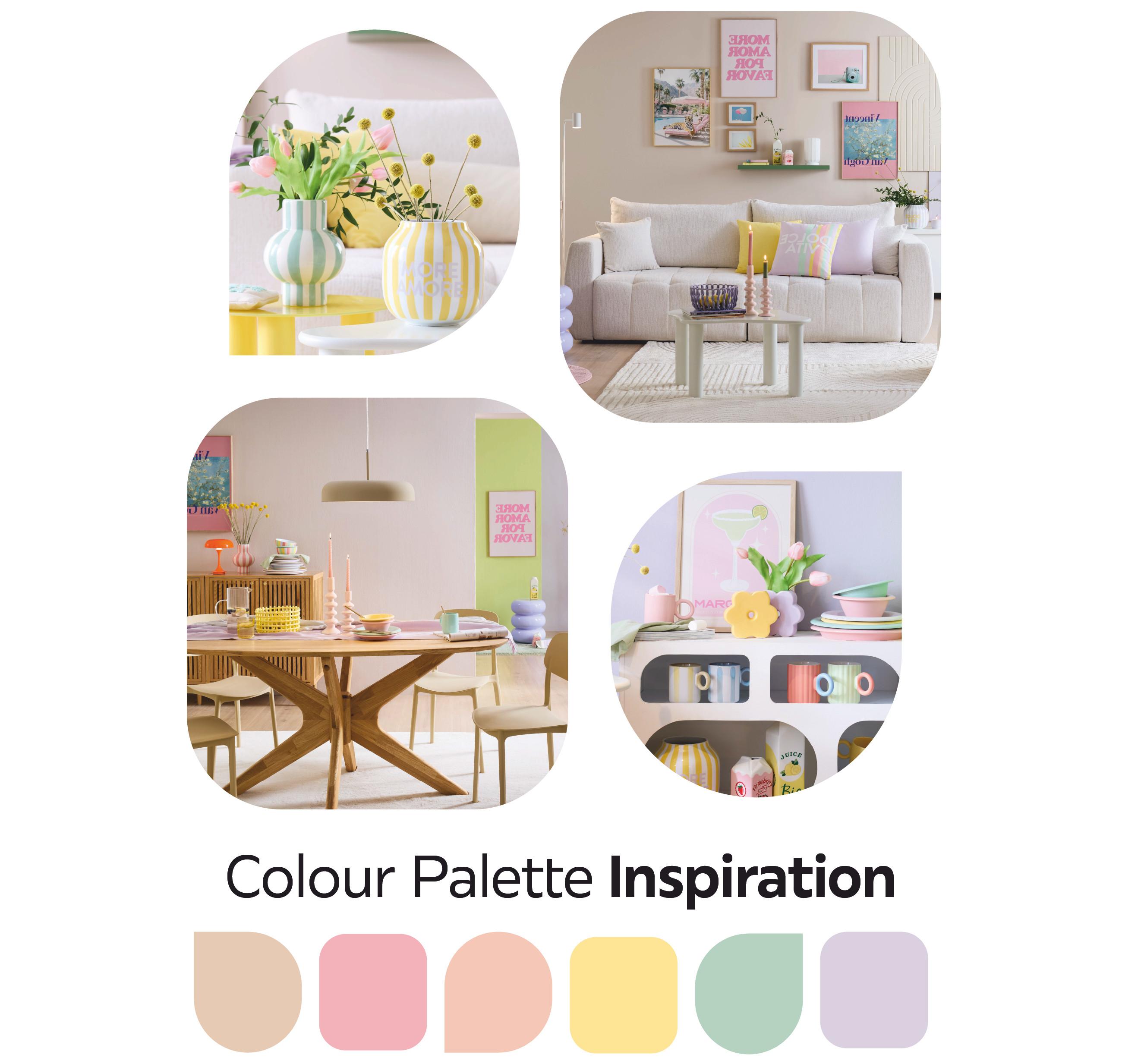 Candy Color Farbtöne, trendige Pastellfarben für moderne Designs