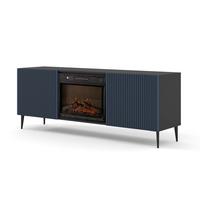 KOMMODE Schwarz, Marineblau 170/63/42 - Schwarz, Holzwerkstoff (170/63/42cm) - RAUMHIRSCH FURNITURE