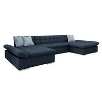 WOHNLANDSCHAFTEN Alia Premium - Blau/Hellblau, Holz/Textil (360/75/160cm) - MIRJAN24
